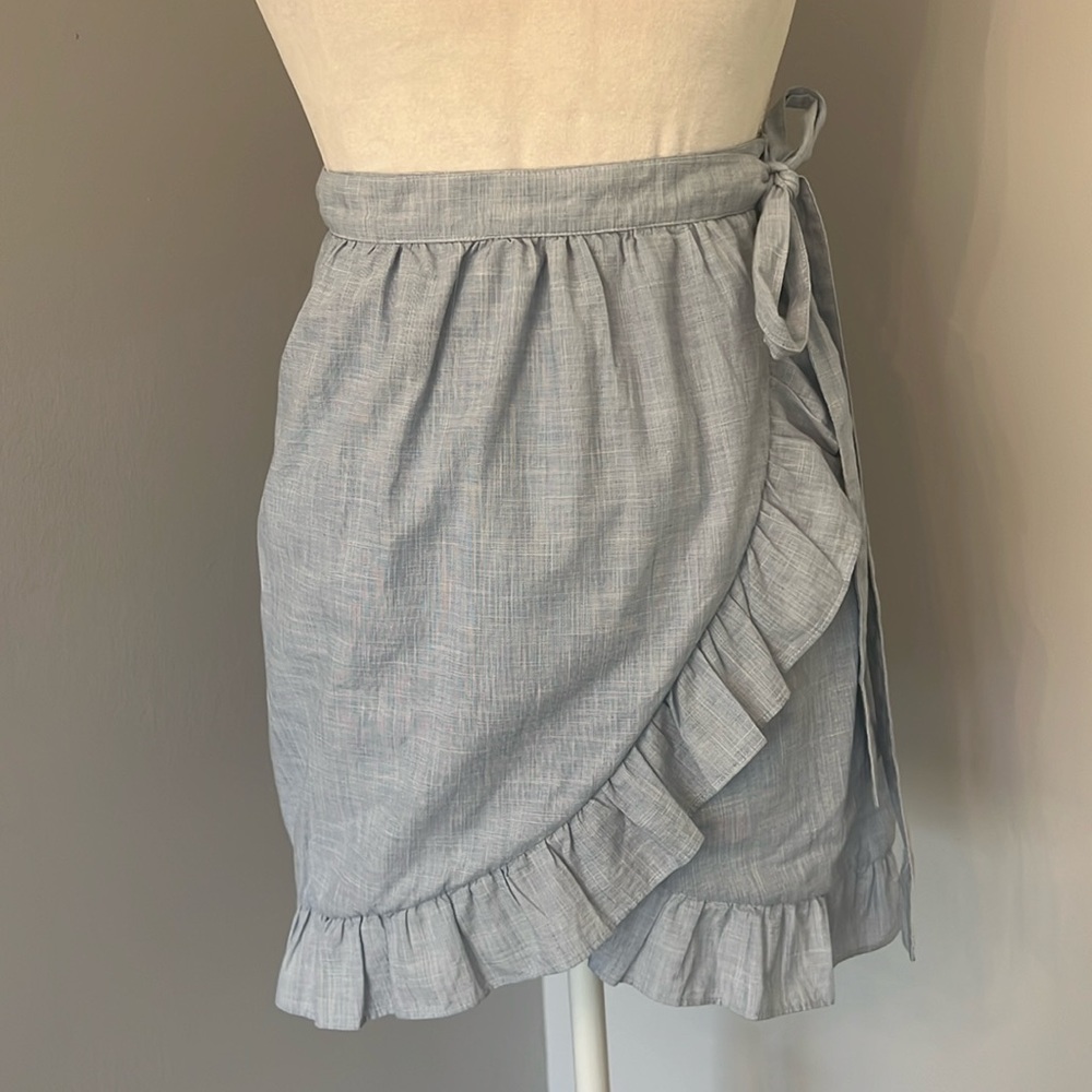 Madewell Light Gray Mini Skirt